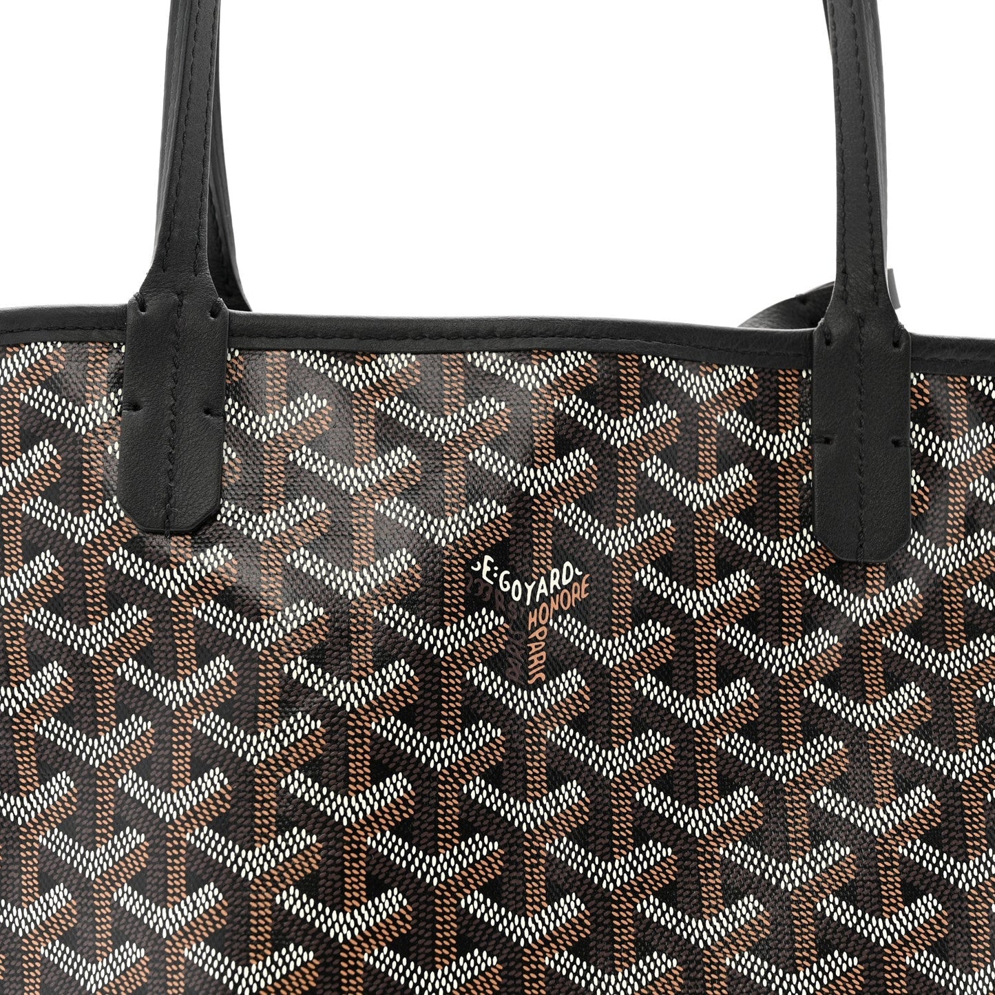 Goyardine Reversible Mini Anjou Black
