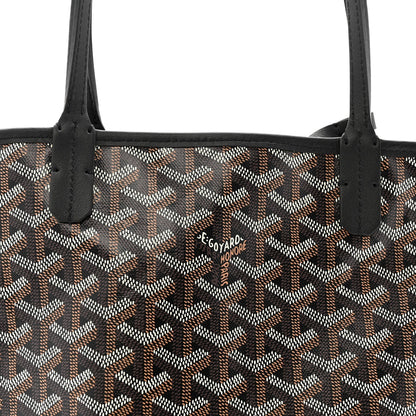 Goyardine Reversible Mini Anjou Black