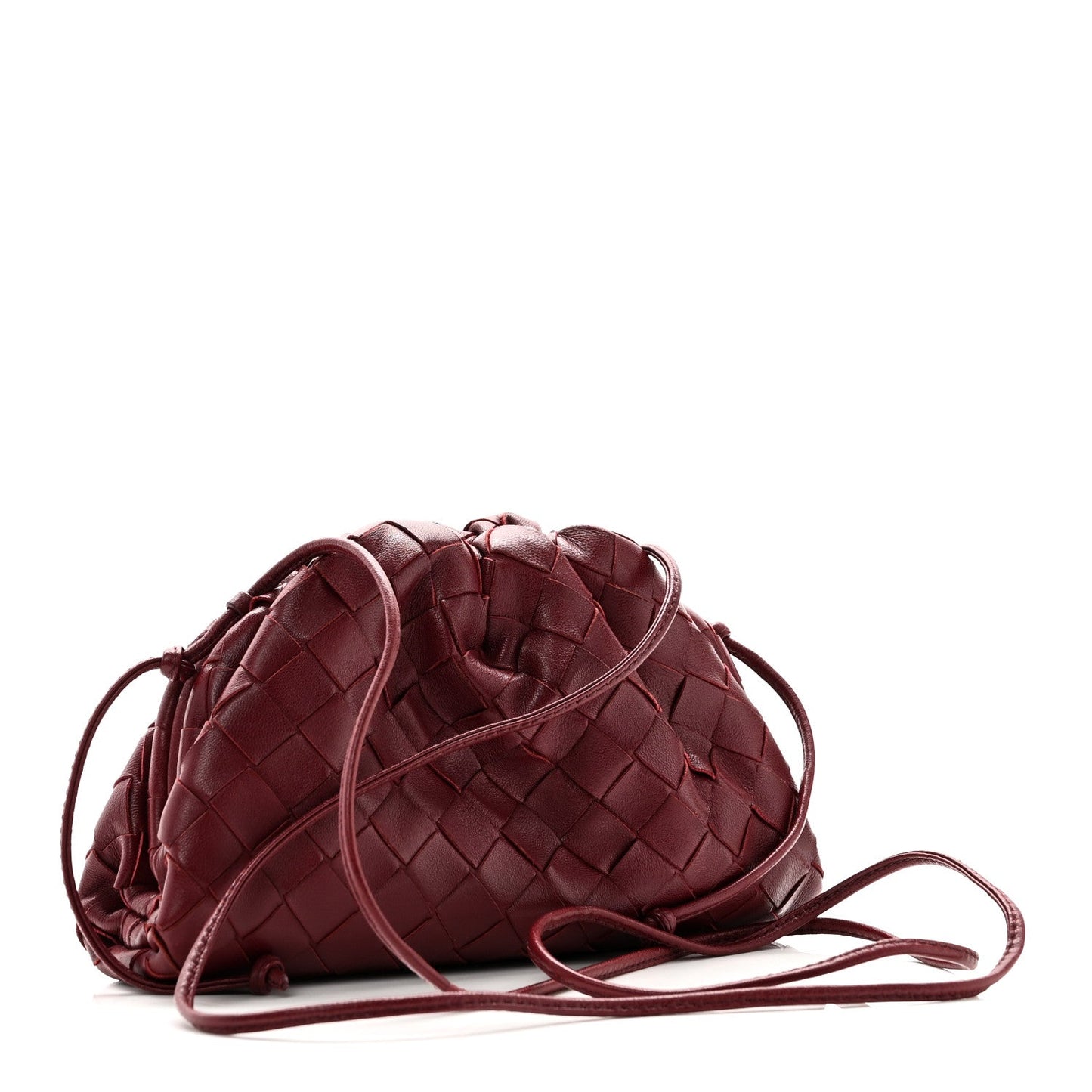 Nappa Intrecciato The Mini Pouch Bordeaux