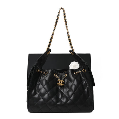 Caviar Quilted Small Chanel 25 Handbag Black