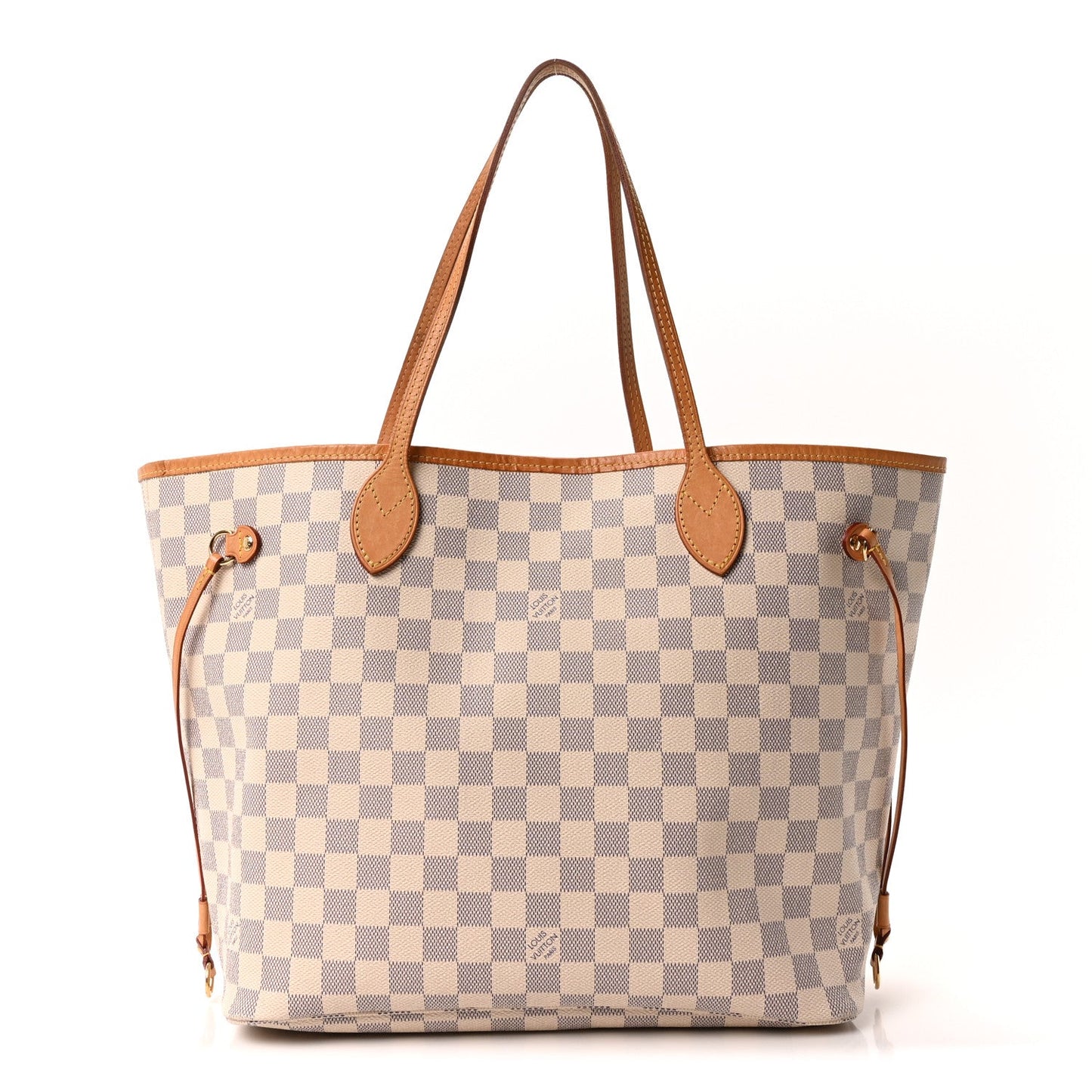 Damier Azur Neo Neverfull MM Rose Ballerine