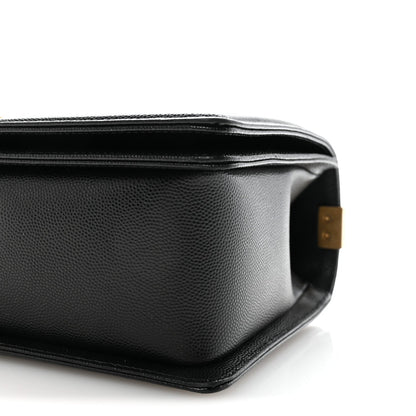 Caviar Quilted New Medium Boy Flap Black