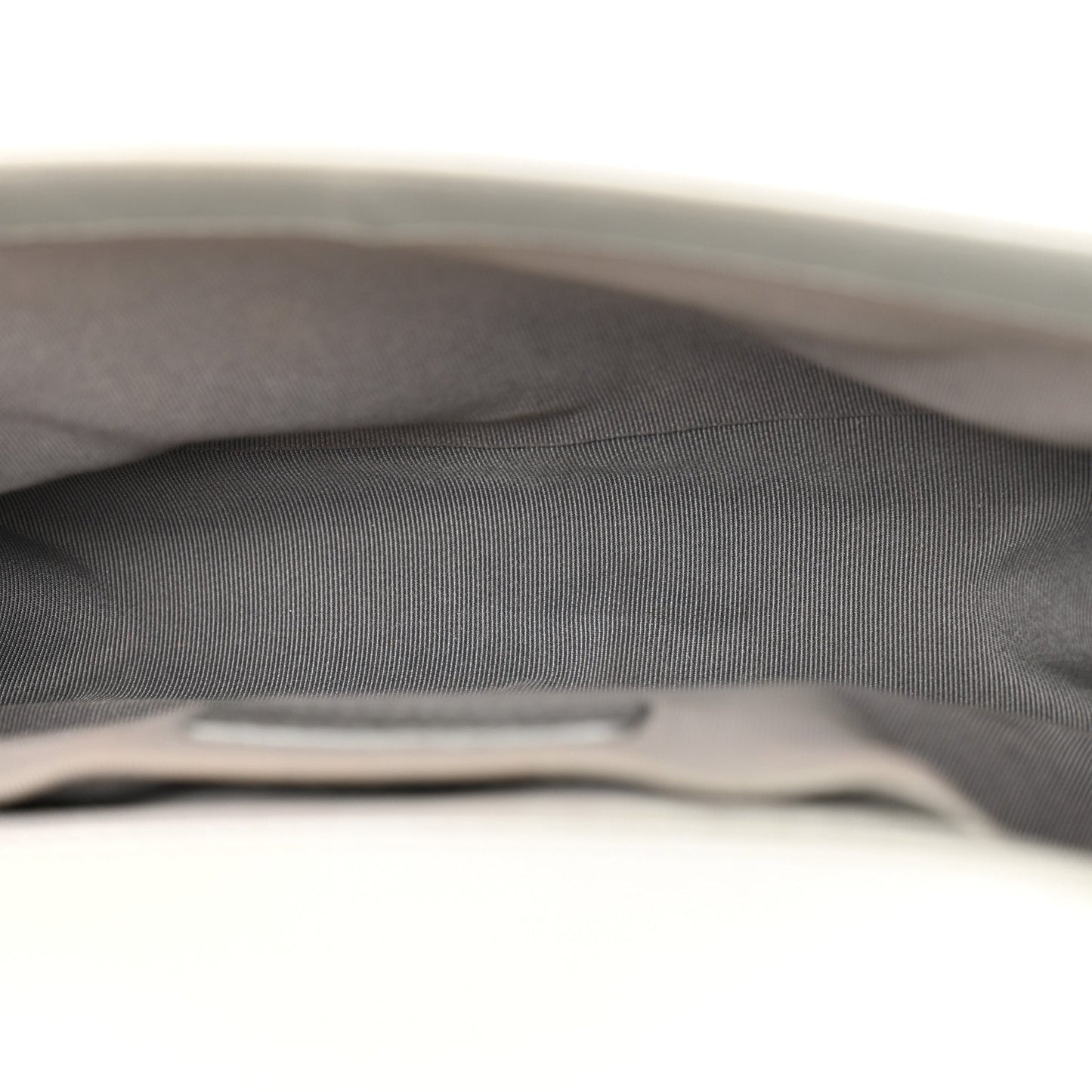 Metallic Lambskin Quilted Medium Boy Flap Silver