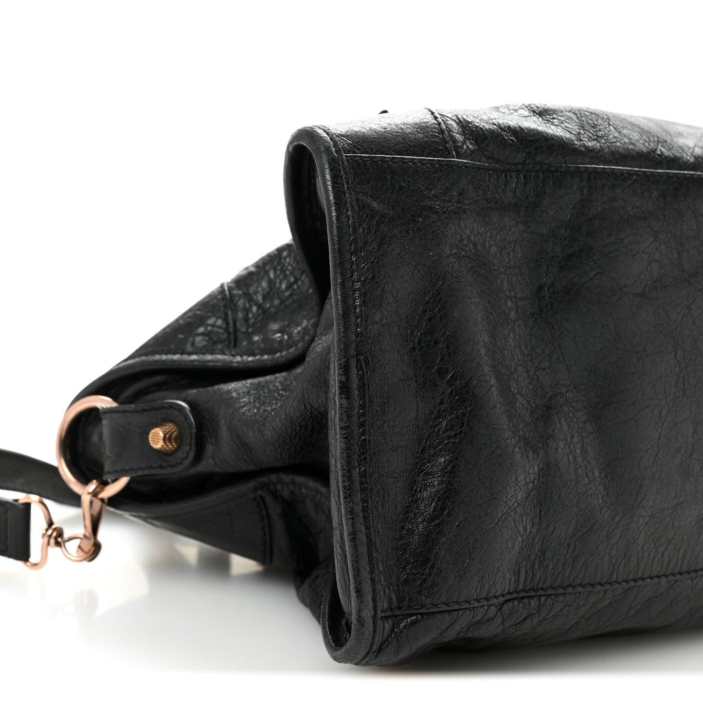 Agneau Giant 21 Rose Gold  Hardware Part Time Black