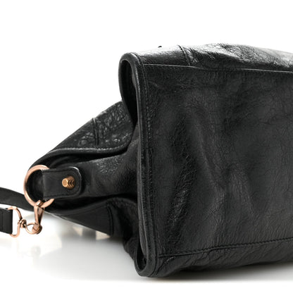 Agneau Giant 21 Rose Gold  Hardware Part Time Black