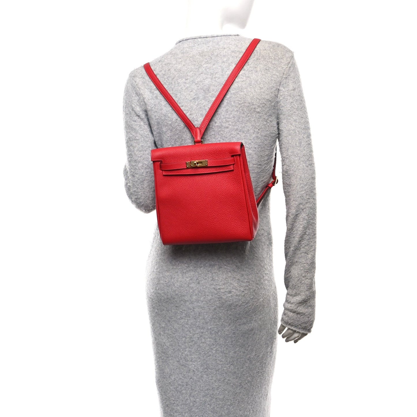 Taurillon Clemence Kelly Ado Backpack Rouge Casaque