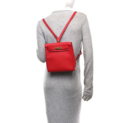 Taurillon Clemence Kelly Ado Backpack Rouge Casaque