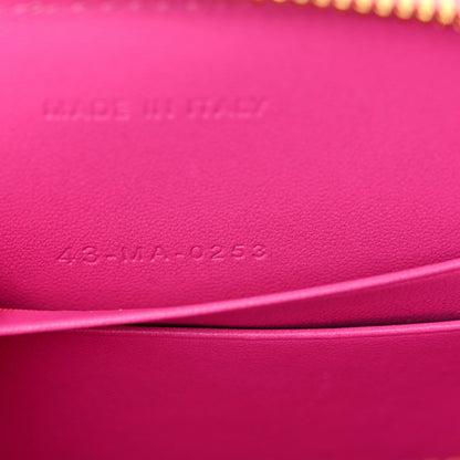 Calfskin CD Signature Oval Crossbody Camera Bag Rani Pink
