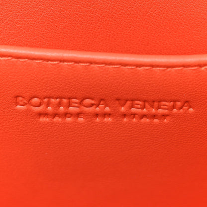Nappa Intrecciato Small East West Andiamo Shoulder Bag New Sauge Orange Celadon