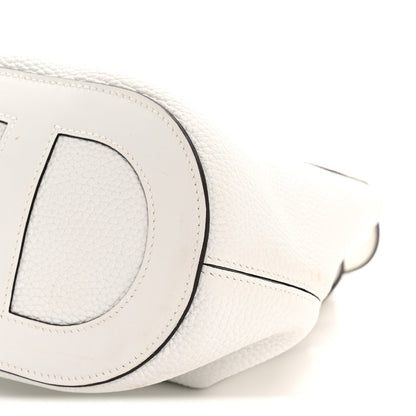 Taurillon Clemence Swift In-The-Loop 18 Bag New White