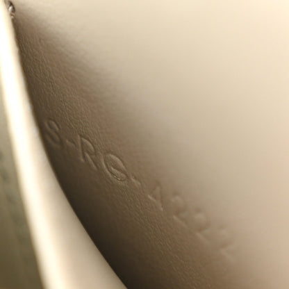 Shiny Calfskin Mini Triomphe Chalk