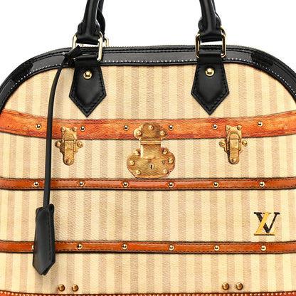 Transformed Canvas Patent Time Trunk Alma PM Beige
