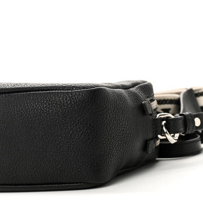 Vitello Daino Soft Camera Crossbody Black