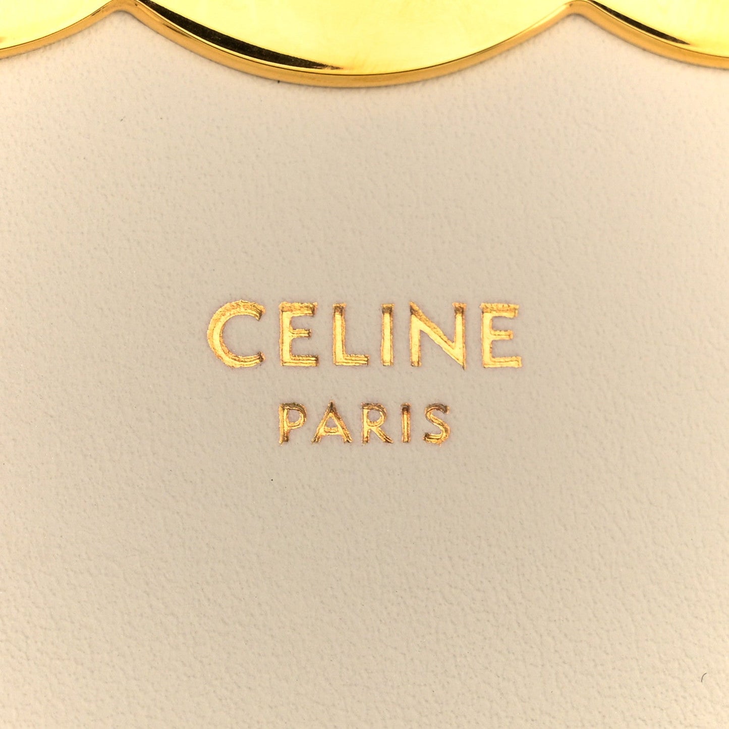 Shiny Calfskin Mini Triomphe Chalk