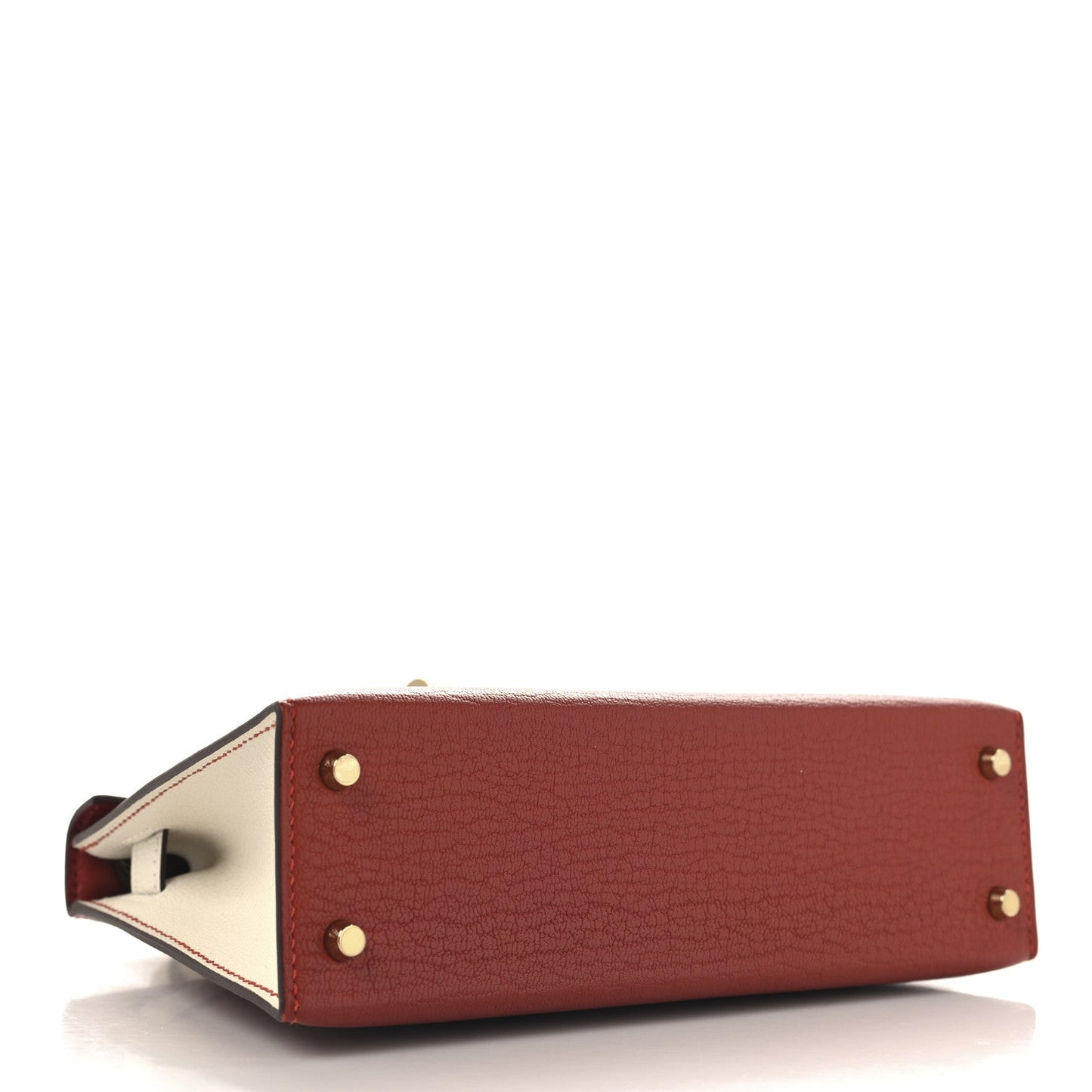 Chevre Mysore Horseshoe Mini Kelly Sellier 20 Brique Nata