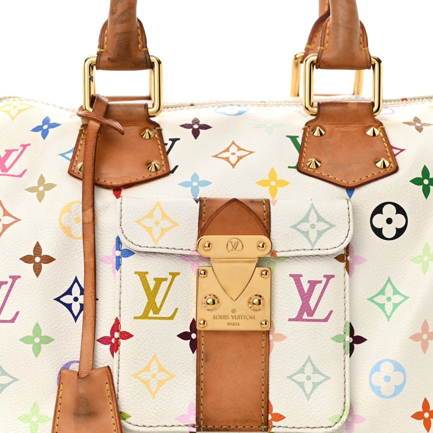Monogram Multicolor Speedy 30 White