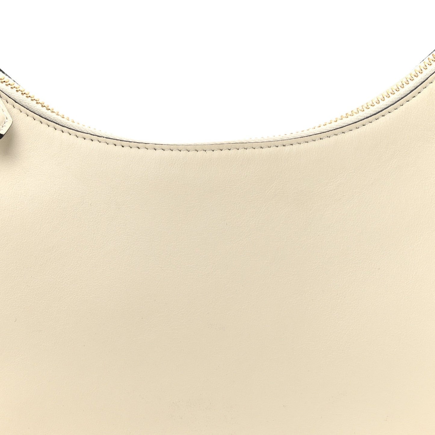 Vitello Grace Matte Small Fendigraphy Hobo Bag White Ice