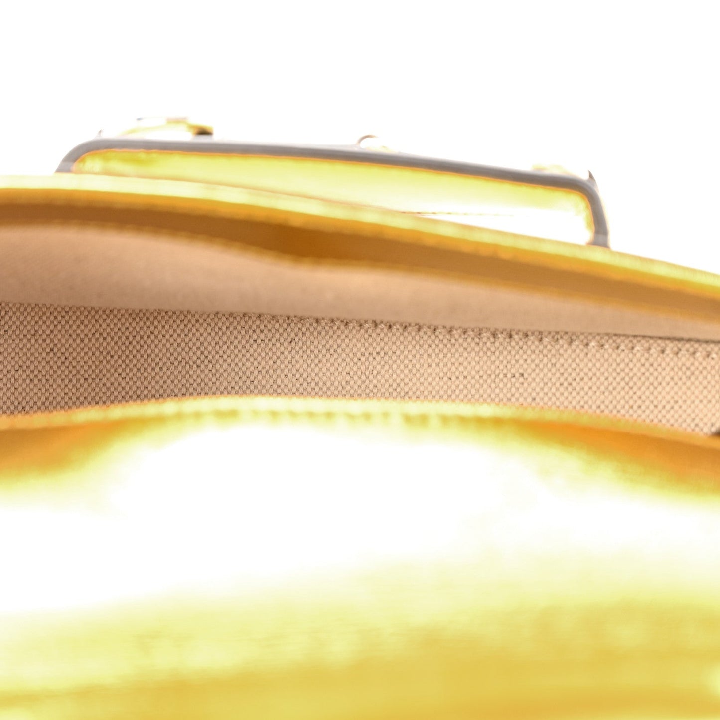 Metallic Demetra Mini Horsebit 1955 Asymmetric Shoulder Bag Gold
