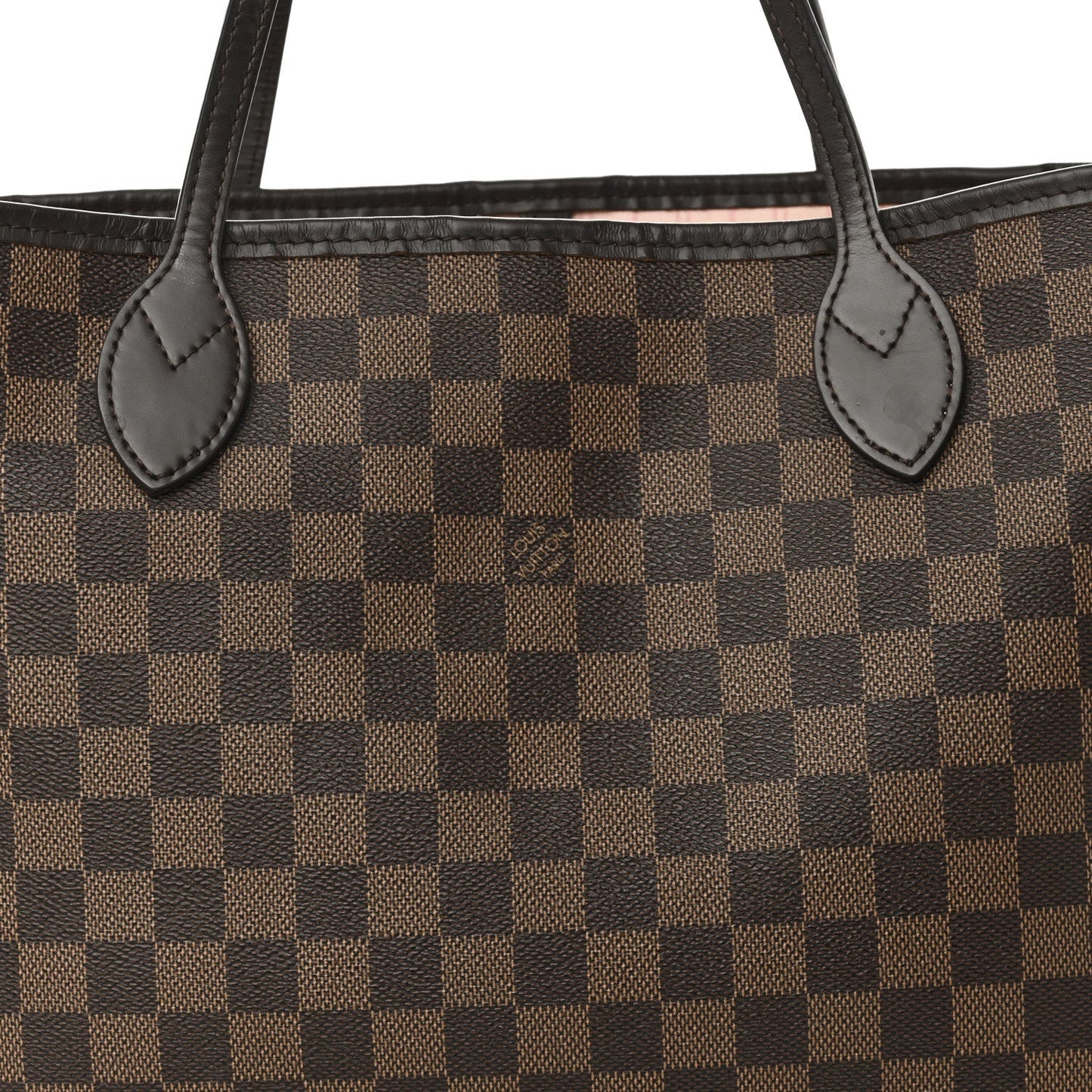 Damier Ebene Neo Neverfull MM Rose Ballerine