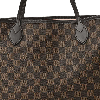 Damier Ebene Neo Neverfull MM Rose Ballerine