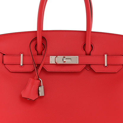 Epsom Birkin 30 Rouge Casaque