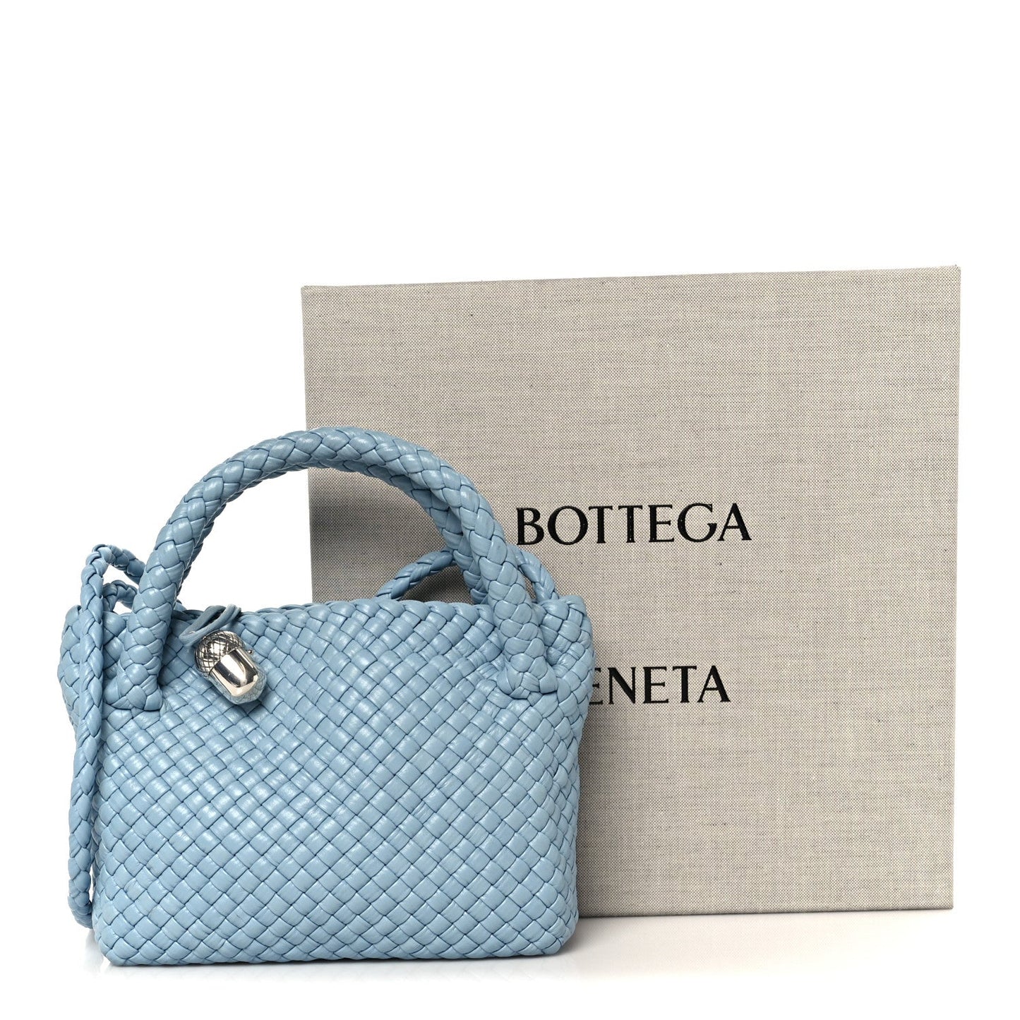 Calfskin Intreccio Small Tosca Ice