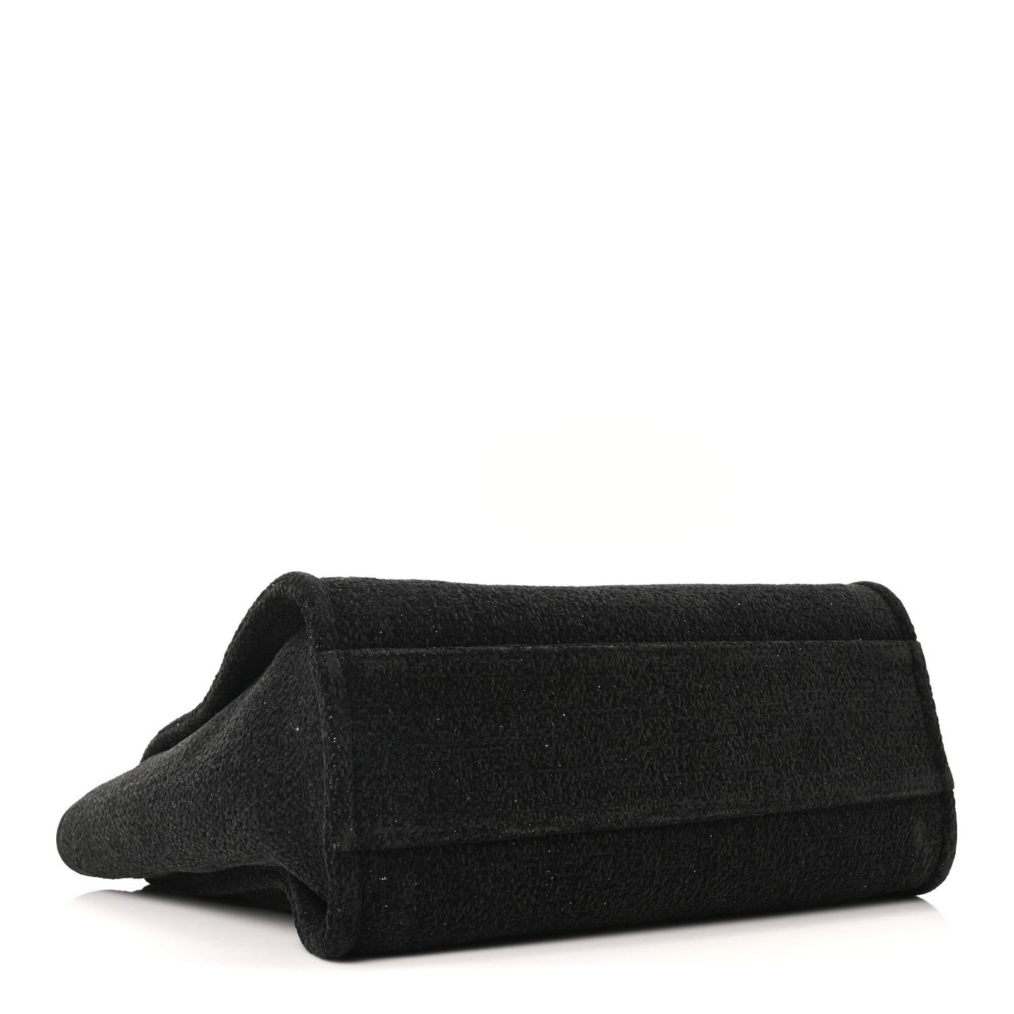 Lurex Canvas Small Deauville Tote Black