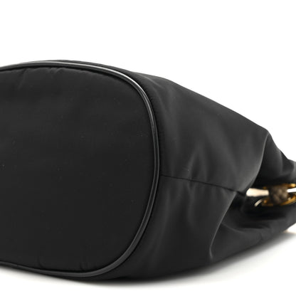Re-Nylon Triangle Mariner Bucket Bag Black