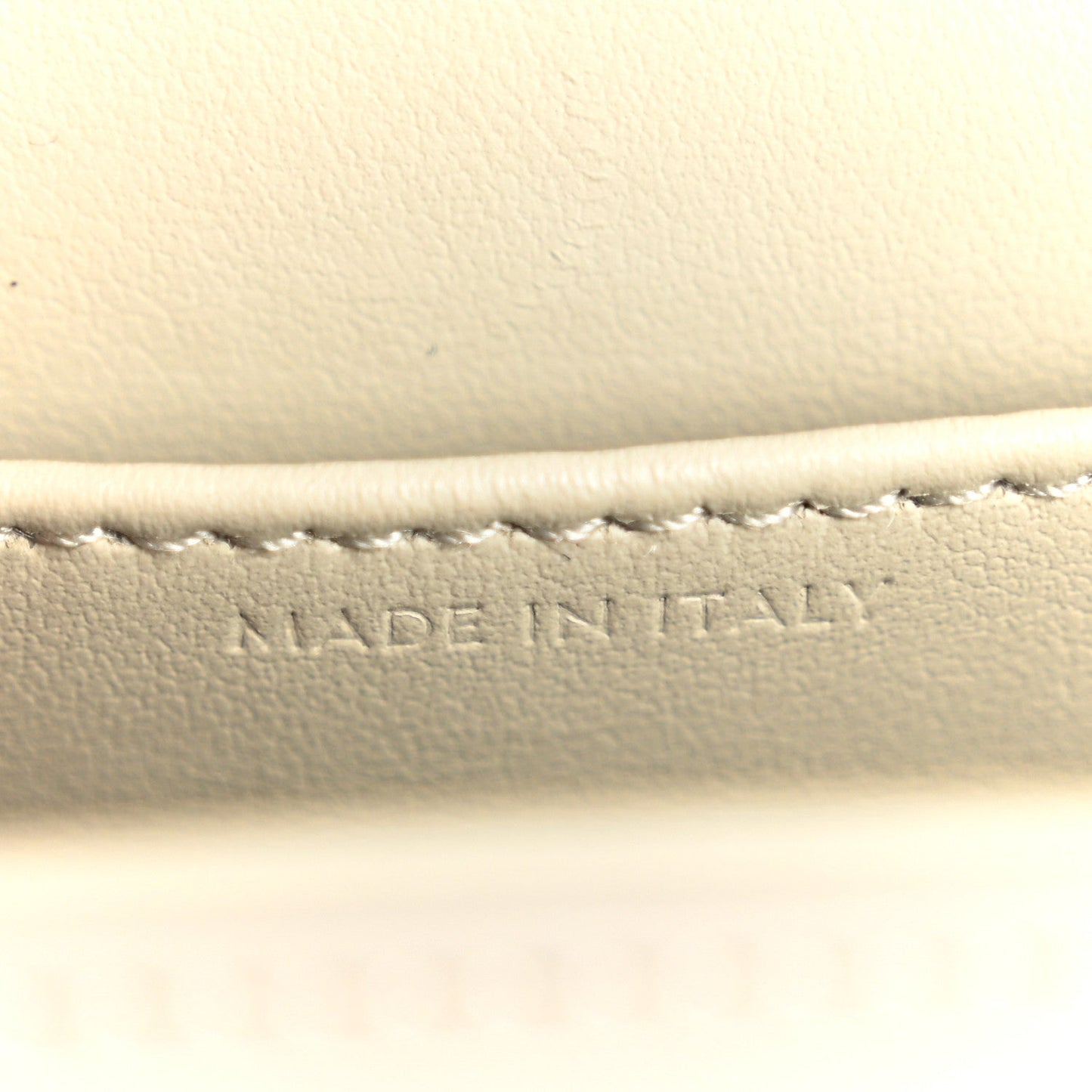 Shiny Calfskin Mini Triomphe Chalk