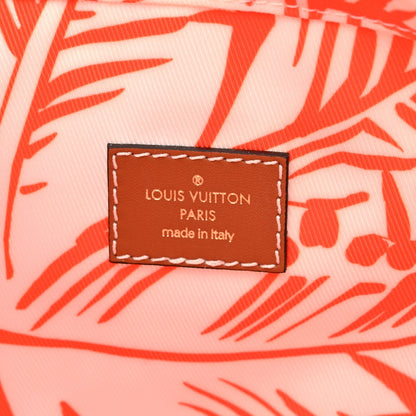 Raffia Calfskin Saint Tropez OnTheGo MM Natural Orange