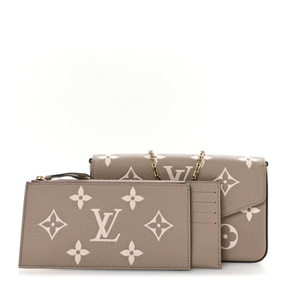 Empreinte Monogram Giant Felicie Pochette Tourterelle Creme