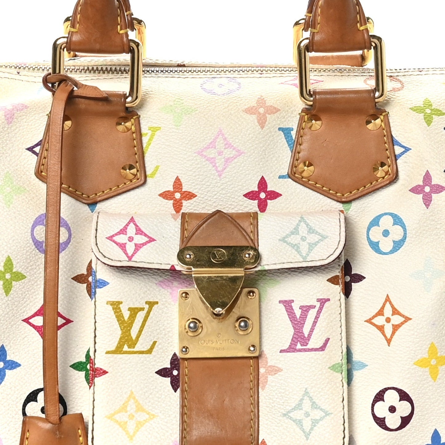 Monogram Multicolor Speedy 30 White