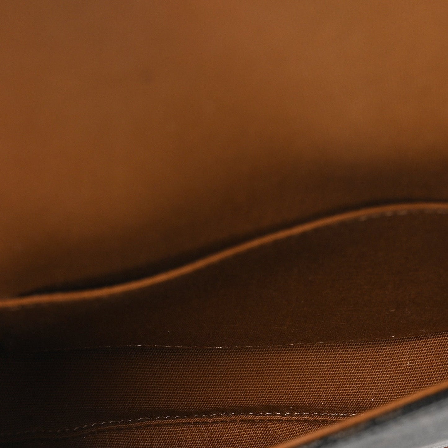 Canvas Calfskin Triomphe Mini Besace Tan