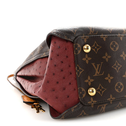 Monogram Python Ostrich Gaia Bordeaux