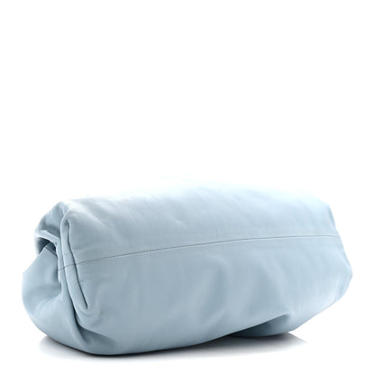 Smooth Butter Calf The Pouch Oversized Clutch Ice