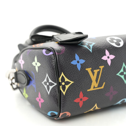 LV X TM Monogram Multicolor Nano Speedy Black