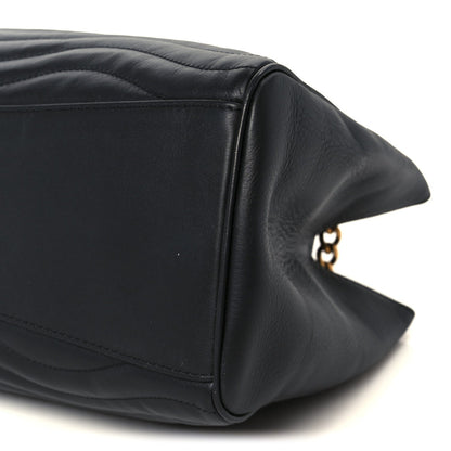 Calfskin New Wave Chain Tote Black