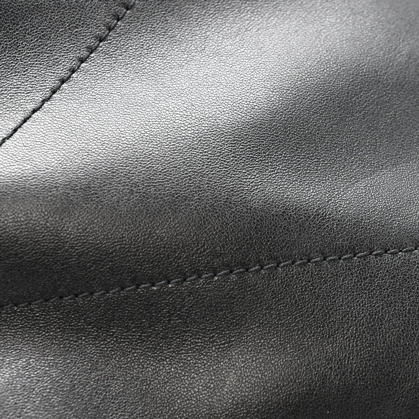 Lambskin Matelasse Monogram Large Jamie 4.3 Pochon Black