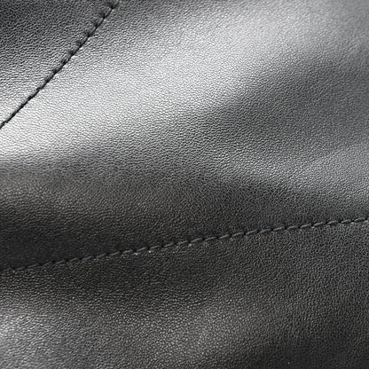 Lambskin Matelasse Monogram Large Jamie 4.3 Pochon Black