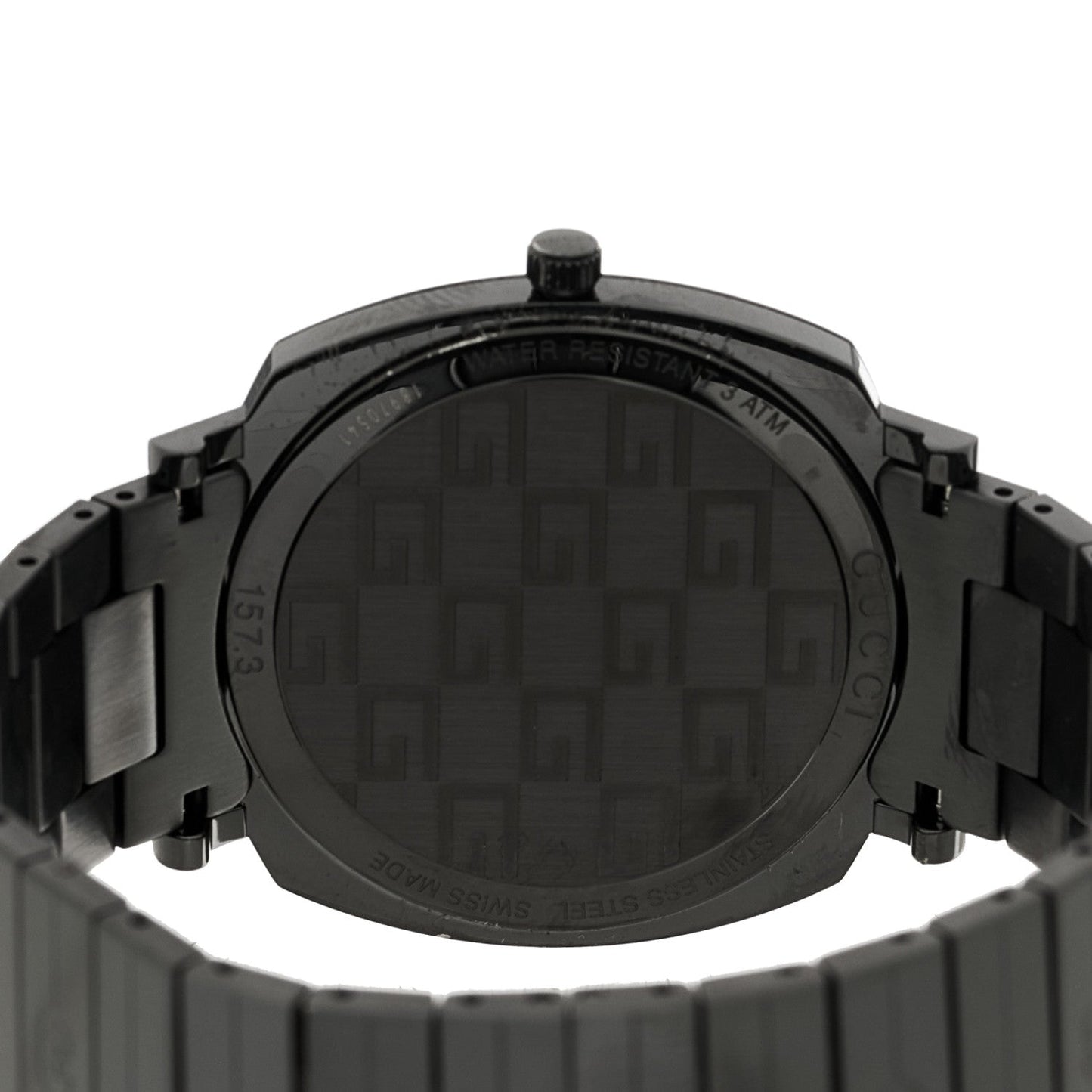 PVD Stainless Steel 38mm Grip Quartz Watch Black