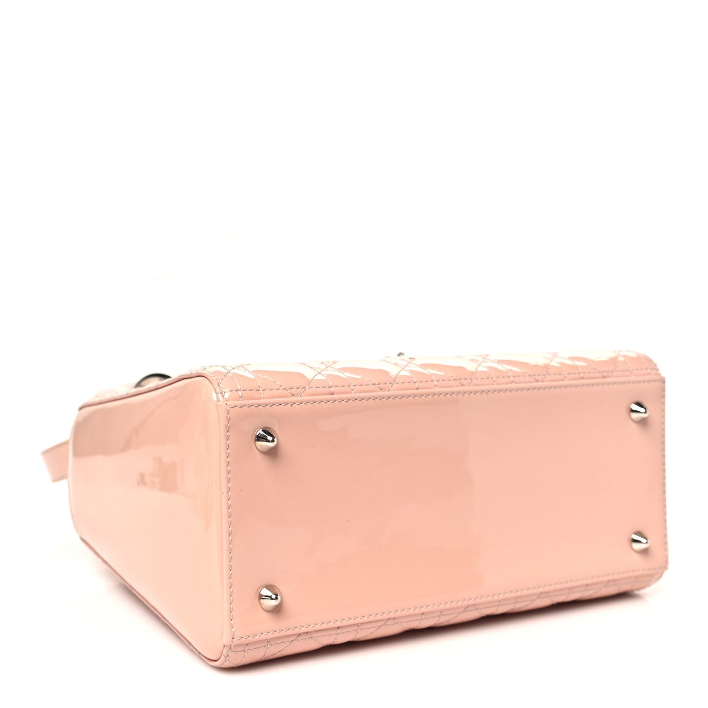 Patent Cannage Medium Lady Dior Light Pink