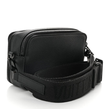 Calfskin Aerogram Alpha Wearable Wallet Black