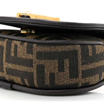 Fabric Jacquard Vitello Cher Cuoio FF 1974 Nano Fendi C'mon Tobacco Moro Ebano
