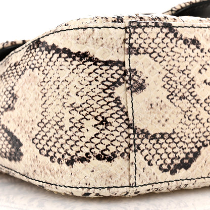 Snakeskin Matelasse Aria Mini GG Marmont Top Handle Shoulder Bag Roccia