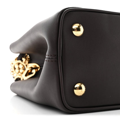 Smooth Calfskin Capucines MM Souple Chocolate