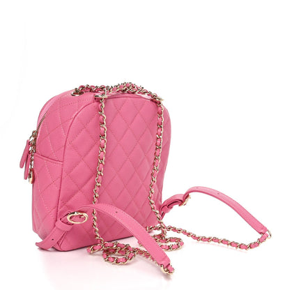 Caviar Quilted Small CC Day Backpack Pink
