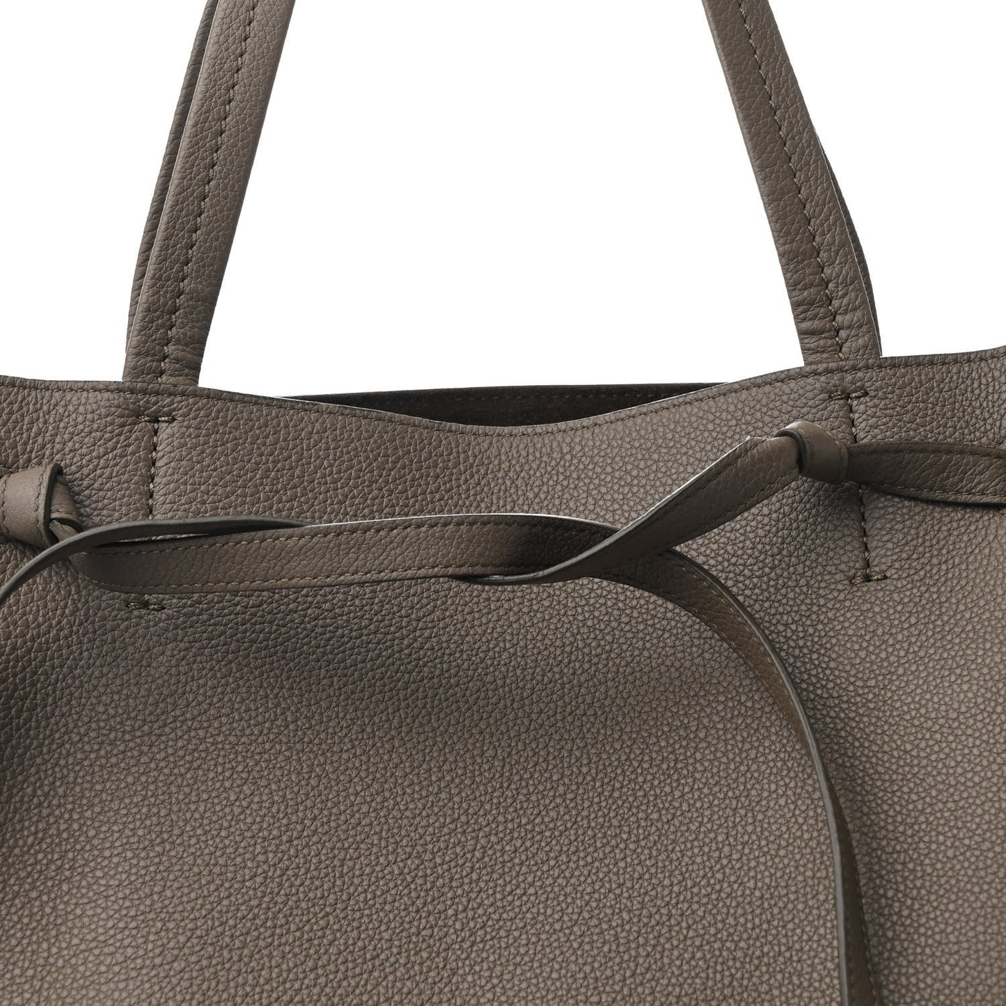 Soft Grained Calfskin Small Belt Cabas Phantom Grey