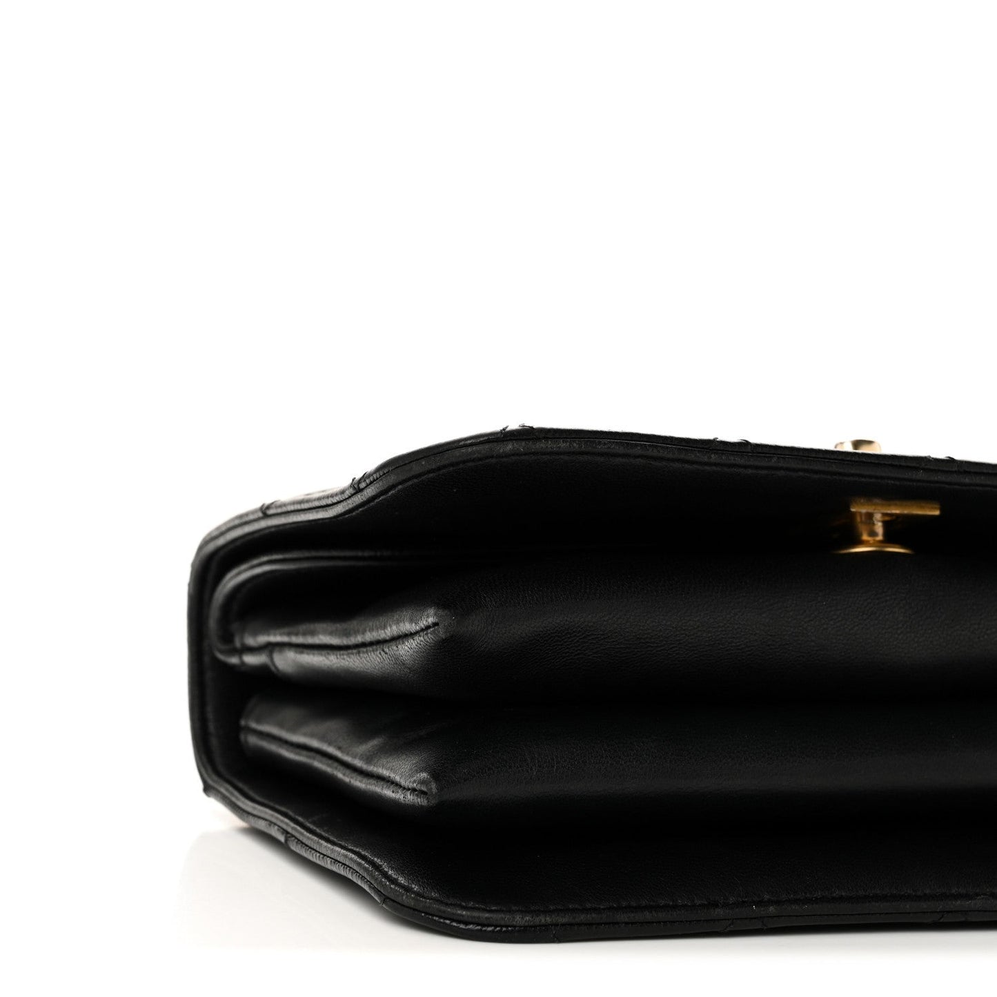 Caviar Quilted Mini Top Handle Flap Black