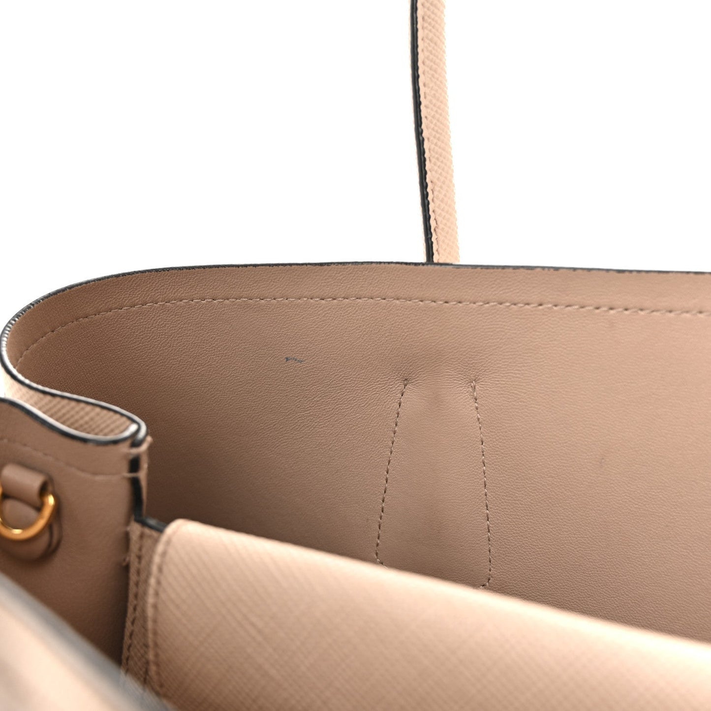 Saffiano Cuir Medium Double Bag Cipria