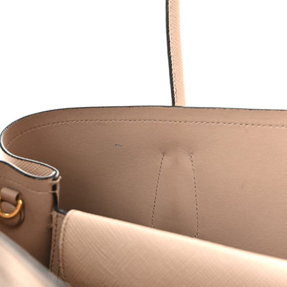 Saffiano Cuir Medium Double Bag Cipria